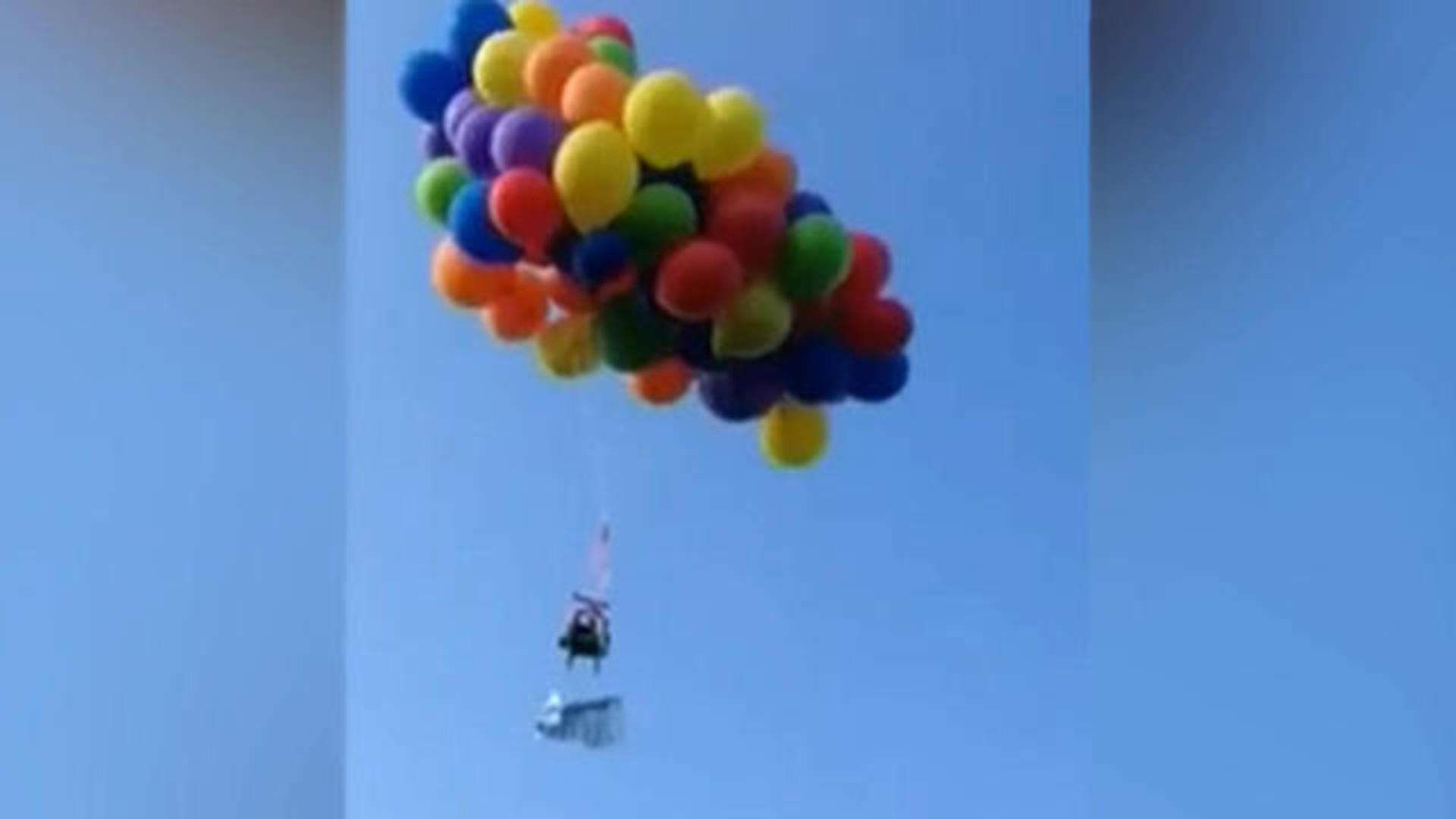 Canadian Man Arrested For Floating Lawn Chair By Balloon Cbs News