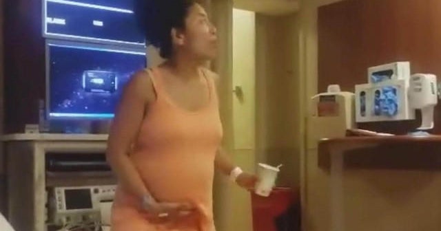 Woman dances through her labor pains