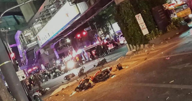 Witnesses describe a loud boom from explosion in Bangkok