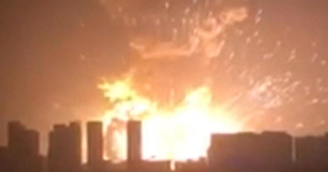 China warehouse explosion: New blasts and toxic winds and rising death toll