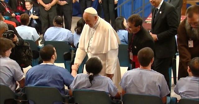 Pope Francis meets prisoners in Philadelphia