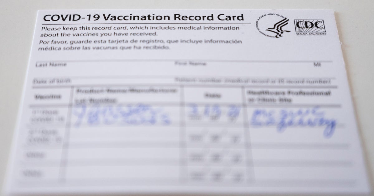 scammers are selling fake covid 19 vaccination cards online cbs news