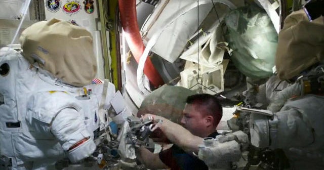 Astronauts perform 6.5 hour spacewalk