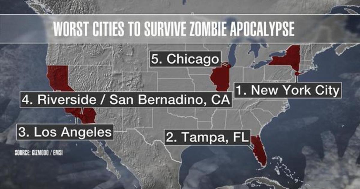 What cities will survive the zombie apocalypse? CBS News