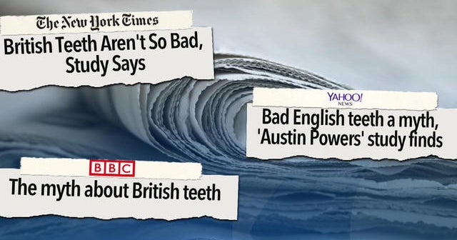 British teeth not as bad as often portrayed, study finds
