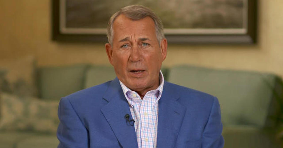 Boehner isn't to blame for today's GOP extremism, he says: "The American people opened the door"