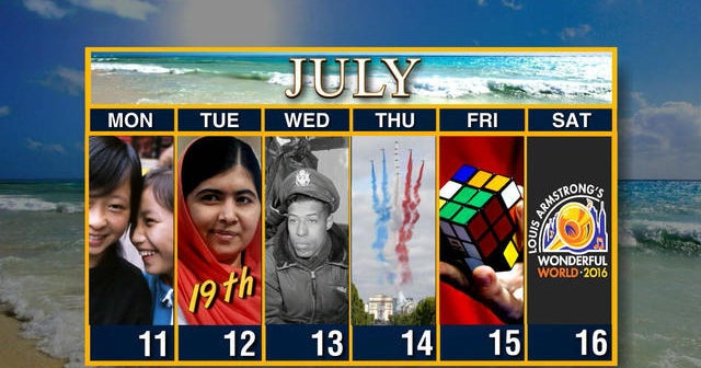 Calendar: Week of July 11