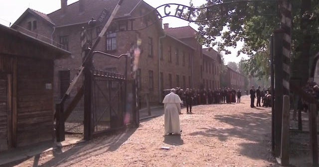Pope Francis becomes third pontiff to visit Auschwitz