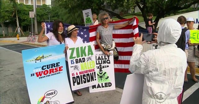 Tempers flare in Miami Beach over Zika spraying