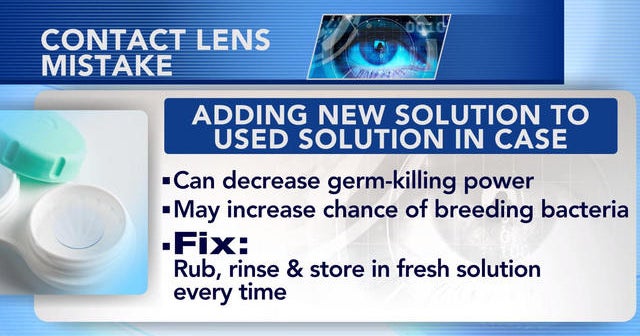How to avoid infections from mishandling contact lenses