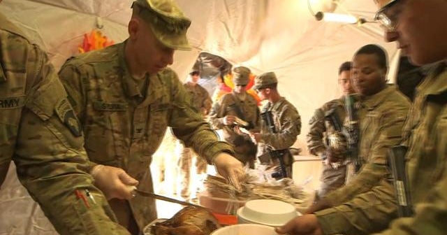 Some American troops in Iraq spend first Thanksgiving away from home