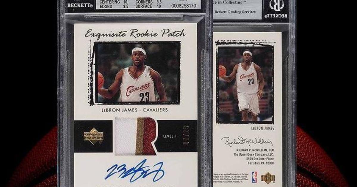 LeBron James rookie card sells for record $5.2 million, tying mark for most expensive sports card
