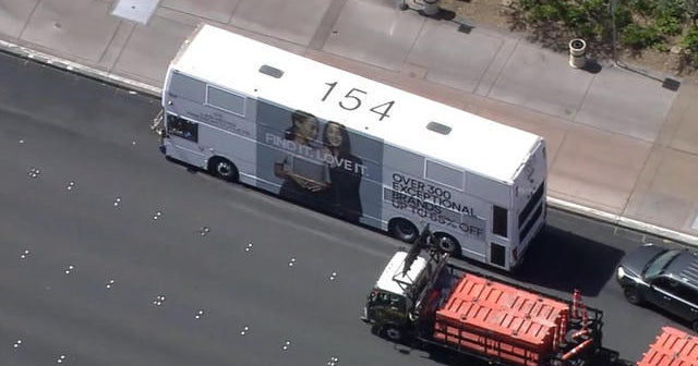 Police standoff with suspect on bus in Las Vegas CBS News