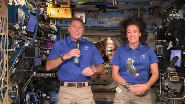 Astronauts describe "pure acceleration" of SpaceX Crew Dragon launch to space station - CBS News