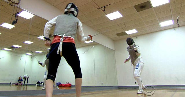56-year-old master fencer sets example by out-working opponents