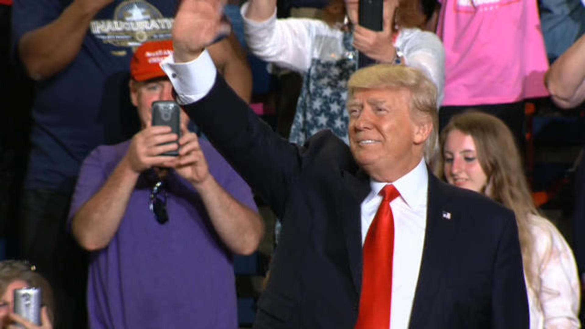 Trump Celebrates His 100th Day With Supporters In Harrisburg Pa Cbs News