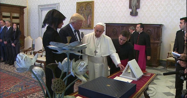 Despite contentious past, President Trump meets Pope Francis at the Vatican