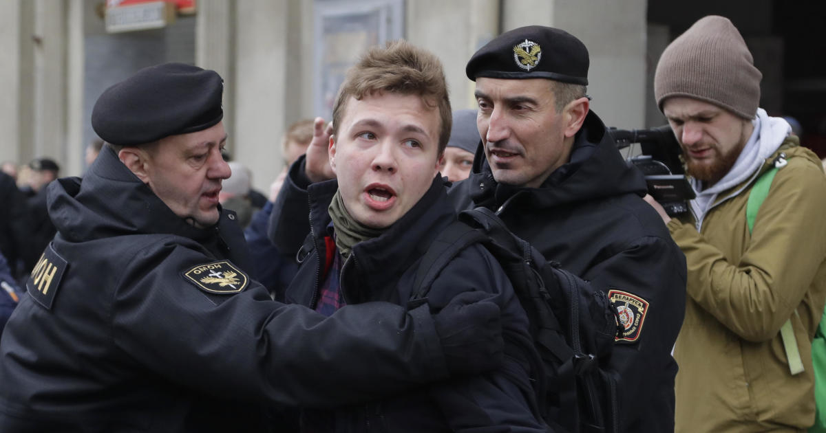 Belarus opposition figure arrested after flight diverted to capital