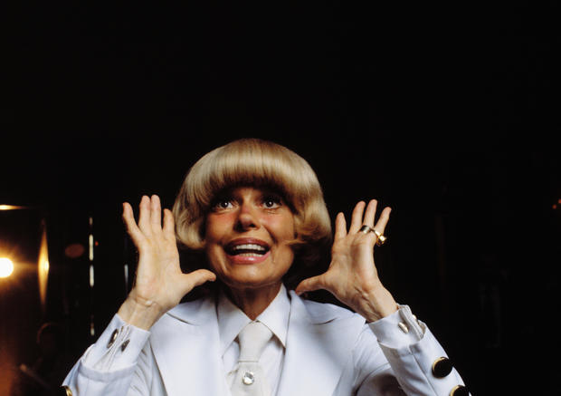 Carol Channing Framing Face with Hands 