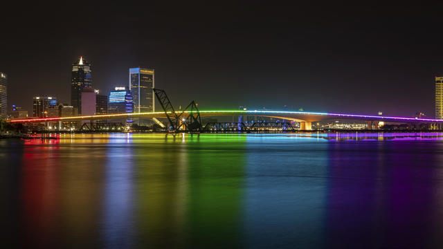 Florida Bridge-Rainbow Colors Banned 