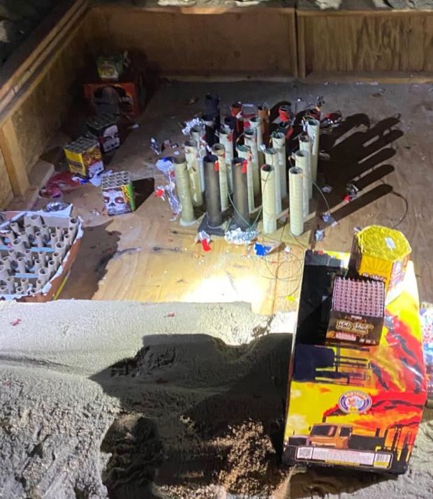 Stash Of Remote-Controlled Illegal Fireworks Found In Hermosa Beach Bunker 