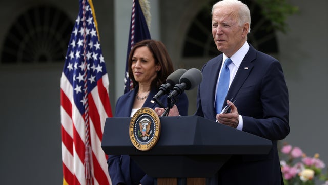 President Biden Delivers Remarks On COVID-19 Response From The Rose Garden 