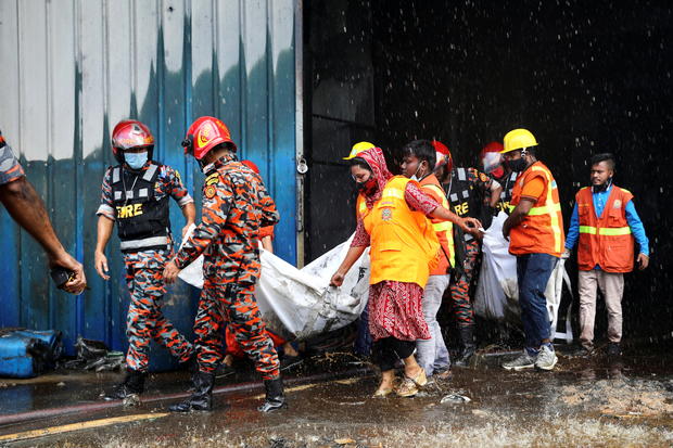 Fire at a factory on the outskirts of Dhaka 