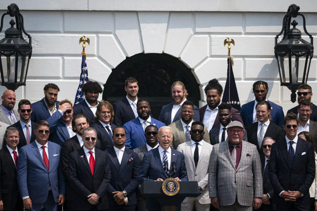 President Biden Hosts Super Bowl LV Champions Tampa Bay Buccaneers At White House