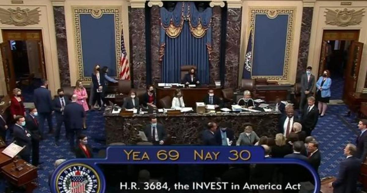 Senate passes 1 trillion bipartisan infrastructure bill