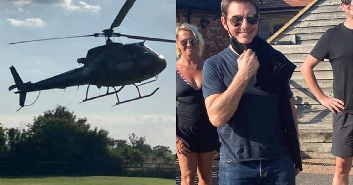 Tom Cruise landed in a helicopter in a family's field then offered them a ride
