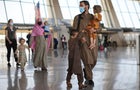 Afghan Refugees Arrive At Dulles Airport Outside Nation's Capital 