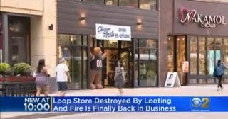 'We're Back' Store Owner Reopens Chicago Sports On Michigan Avenue