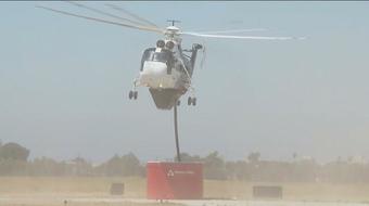 California firefighters use high-tech helicopter 