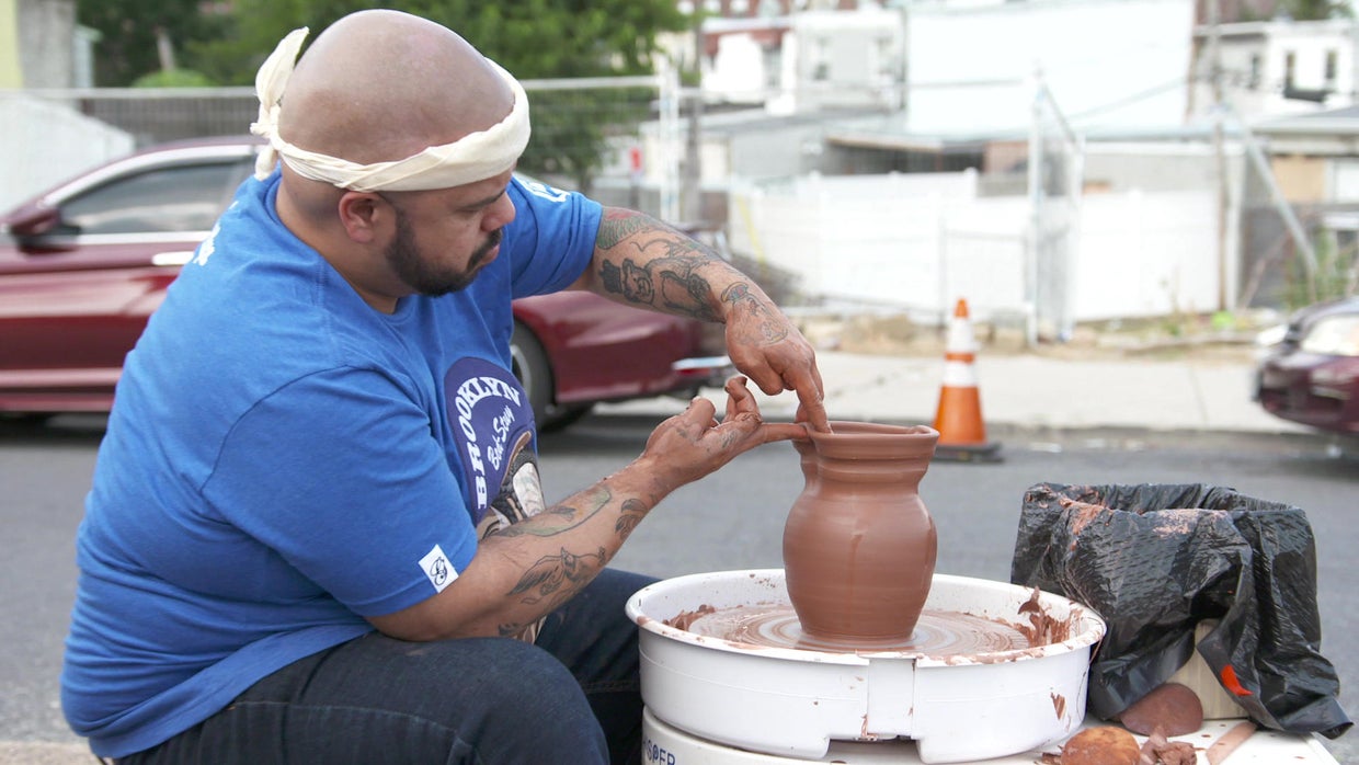 Ceramic artist Roberto Lugo's spin on teapots CBS News