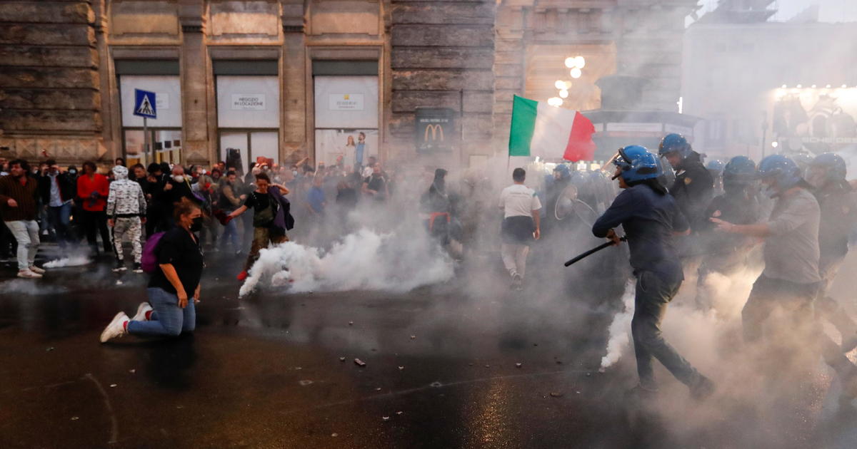 Italy's toughest-in-the-world COVID-19 vaccine mandate sparks violent protests