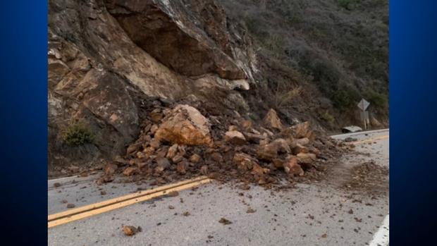 Big Sur Highway 1 Rockslide 