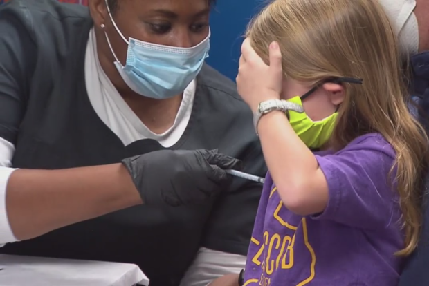 Dallas County child gets COVID-19 vaccine 