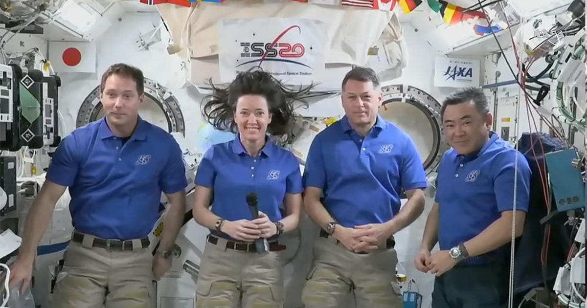Four space station astronauts undock, head home to wrap up 199-day mission
