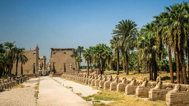 Entrance to the Temple of Luxor, Luxor, Egypt 