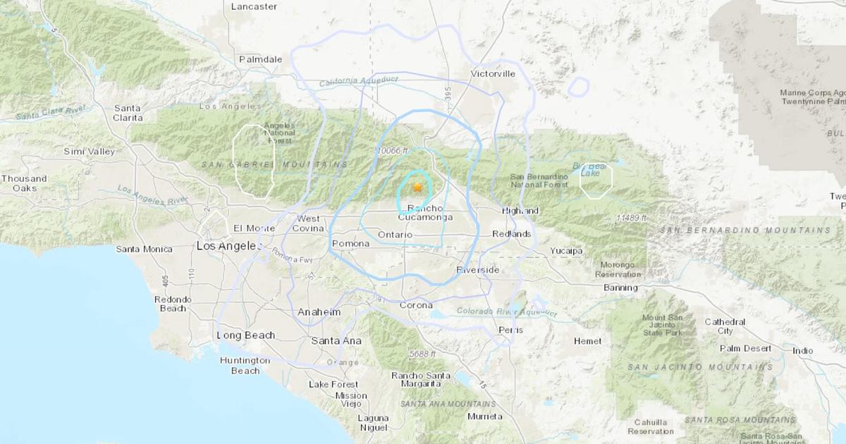 Magnitude3.6 Earthquake Rattles San Gabriel Mountains North Of Rancho