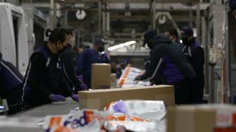 Exclusive look inside FedEx shipping facility 