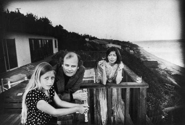 Joan Didion, John Gregory Dunne and daughter Quintana Roo Dunne 