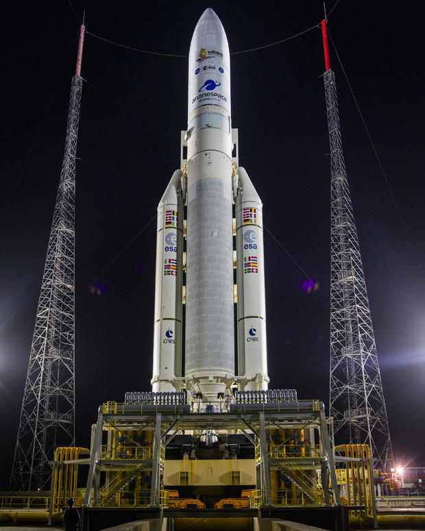 Ariane 5 with James Webb Space Telescope Prelaunch 