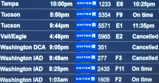 Thousands of flights canceled over holiday weekend after rise in Omicron cases among airline staff