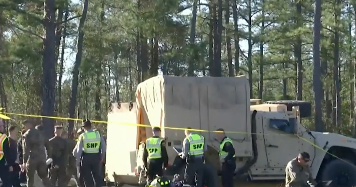 Marine charged in North Carolina military vehicle crash that killed 2 Marines and injured 17 others