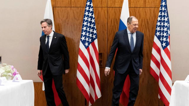 U.S. Secretary of State Blinken meets with Russian Foreign Minister Lavrov, in Geneva 