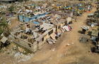 A view shows debris of houses and other buildings that were destroyed in a blast in Apiate 