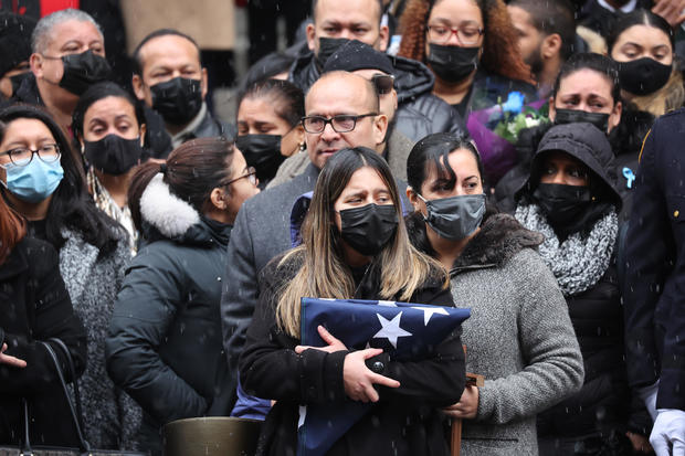 Funeral realizado por el oficial de policía de Nueva York asesinado Jason Rivera 