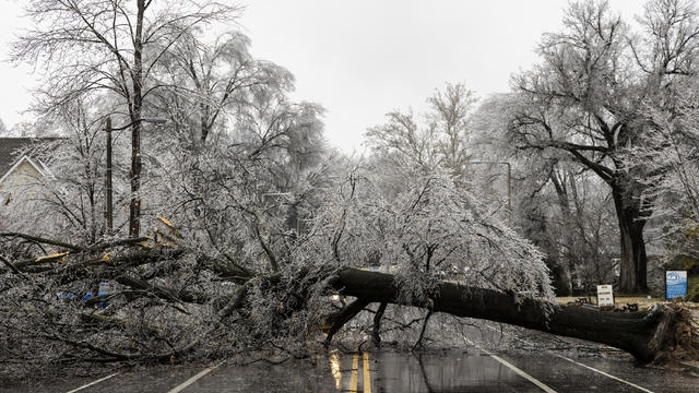 Large Winter Storm Brings Ice And Snow To Large Swath Of Southern States Up Through Northeast 
