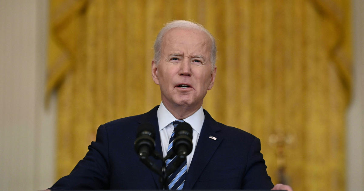 Biden unveils new sanctions on Russia for "premeditated attack" on Ukraine
